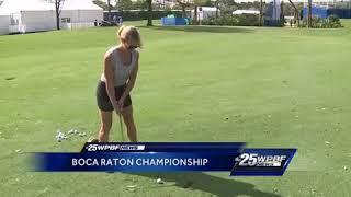 Mike Lyons, Sandra Shaw take part in media golf challenge