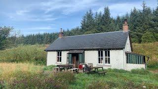 One night camping at greensykes bothy with my girlfriend and the dog