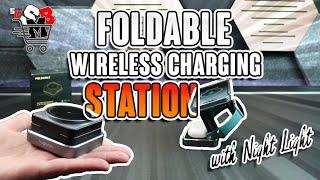 Foldable Wireless Charging Station with Night Light