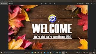 HOW TO CREATE A WELCOME CHURCH BACKGROUND FOR CHURCH SERVICE PRESENTATION IN PHOTOSHOP