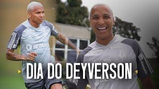 3 GOLS  e MUITA RESENHA  O PRIMEIRO TREINO do DEYVERSON como JOGADOR DO GALO!