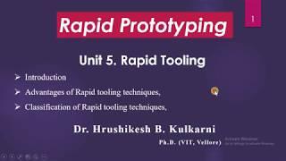 5.1 Basics of Rapid tooling