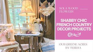 DIY PROJECTS FOR YOUR HOME! SHABBY CHIC CHAIR, REPURPOSED MIRROR TRAY & SOLA WOOD FLOWER HEART