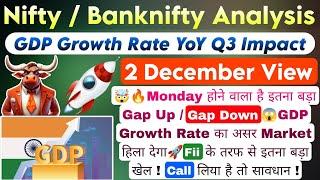 FII DII F&O Data | Nifty Banknifty Finnifty Midcap Prediction For Tomorrow Monday 2nd December 2024