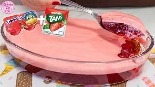 MAKE IT TODAY! GELATIN WITH DANONINHO IN A DISH - SUPER EASY AND FAST | CRIS' RECIPES