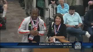 Evanston City Council Meeting 7-8-2024