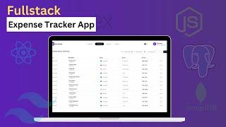 Build a Fullstack Expense Tracker App API | ReactJs PostgreSQL, NodeJs & Express