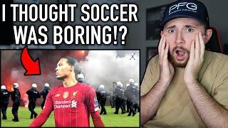 American Reacts to Rare Moments in Football! *INSANE*