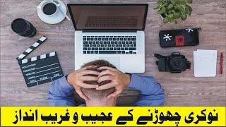 Weird Ways to Quit Job -Mohsan TV- نوکری چھوڑنے کے عجیب و غریب طریقے