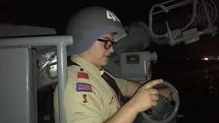 Ship gun on the USS Slator