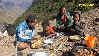 organic food cooking in countryside || Nepal|| lajimbudha ||