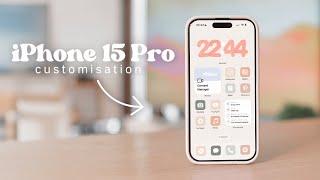 ️ Aesthetic iPhone 15 Pro Transformation: action button, standby mode, widgets, etc.