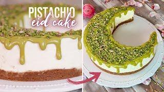 Wunderschöne Pistazien-Vanilletorte ohne Backen zum Eid / Bayram  #eidmubarak