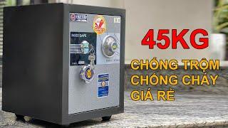 Két sắt Việt Tiệp loại nhỏ VK47 đúc đặc chống cháy, chống trộm 45kg | Két Tốt - 0945846668