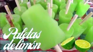 cómo preparar paletas de hielo de limón | lemon ice pops