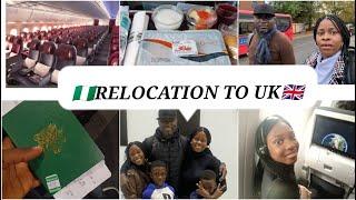 UK Relocation TRAVEL VLOG: Relocating from NIGERIA  to the UK Japa vlog