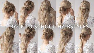 EASY BACK TO SCHOOL HAIRSTYLES  ‍