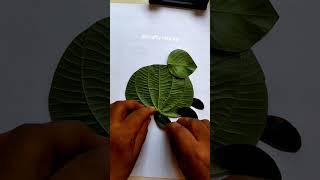 how to make green leaf rabbit.#reels #diy #drawing #art #rebeka #craft #shorts