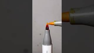 Alcohol Marker with Warm Colors!  #satisfying #art #artistomg