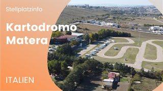 Area Camper Kartodromo  Wohnmobil Stellplatz Matera | auch für Wohnwagen und Zelt | Italien