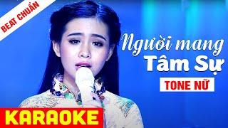 KARAOKE Người Mang Tâm Sự Tone Nữ - Beat Chuẩn Quỳnh Trang