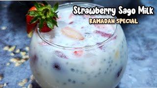 Strawberry Sago Milk | Ramadan Series - Episode 7 | Cook with Judy and Flo