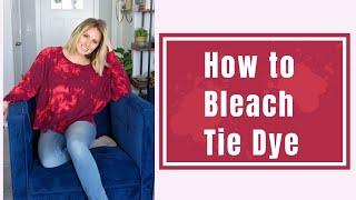 How to Reverse Tie Dye // Tie Dye with Bleach Step by Step Tutorial