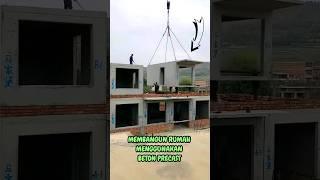 MEMBANGUN RUMAH MENGGUNAKAN BETON PRECAST #construction #kontruksi #betonprecast #trending