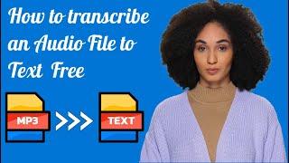 How to transcribe an audio file free with Converter App