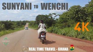 Sunyani To Wenchi Road Travel with a Mercedes Benz W202 in Ghana 4K