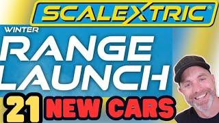 21 new cars, Scalextric 2024 winter range launch.