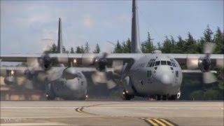 C-130 Hercules.Taxiing&Take-off.USAF 36th Airlift Squadron.at Yokota Air Base "Friendship Festival"