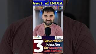 3 Government Website For Students and Jobseekers #shorts