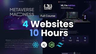 10-Hour Masterclass: Develop 4 React Web Apps & Jumpstart Your Dev Career