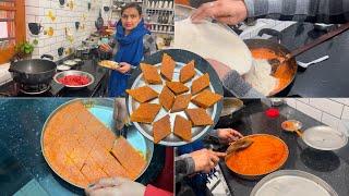 ਗਾਜਰ ਦੀ ਬਰਫੀ ਬਹੁਤ ਹੀ ਸੌਖੇ ਤਰੀਕੇ ਨਾਲ ਬਣਾਓ ️ gajar di barfi  गाजर की बर्फी!