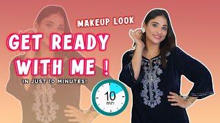 10 Minutes GRWM challenge || velvet suit for birthday party 