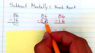 Grade 3 Subtract Mentally (break apart)