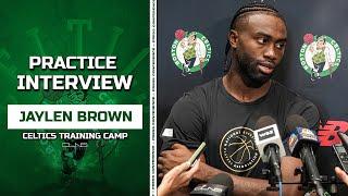 Jaylen Brown WANTS to Play in Preseason Games in Abu Dhabi | Celtics Practice