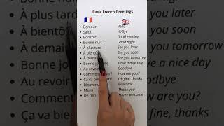 Basic french to english