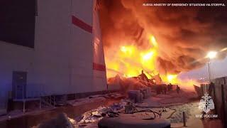 Massive fire breaks out at Russia's Wildberries warehouse