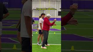 Dylan Raiola is with Patrick Mahomes' QB Coach  #shorts