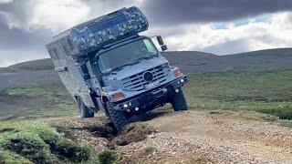 Mercedes Zetros 4x4, Exmo in Island, Schlechtwege-Fahrwerk, EXPEDITION ICELAND, Kerlingarfjöll Area