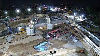 Timelapse inschuiven stationstunnel Ede-Wageningen