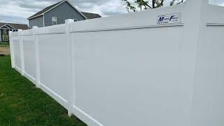 Installing the Hartford PVC Privacy Fence