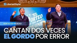 Cantan por segunda vez el Gordo por error y es corregido al momento