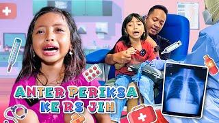 LEIKA GOT SICK AND BEING TAKEN TO THE HOSPITAL BY HER PARENTS  FUNNY KIDS DRAMA