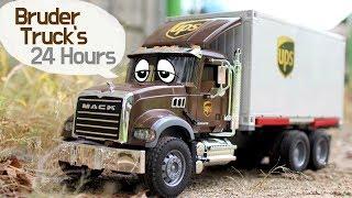 Bruder MACK UPS Logistics Truck`s 24 Hours ㅣ브루더 물류트럭의 하루