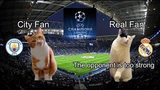 CAT MEMES  Manchester City vs Real Madrid Champions League 2nd leg