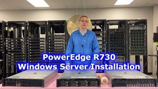 Dell PowerEdge R730 Windows Server | How to Install Windows Server 2016 | Server OS Installation