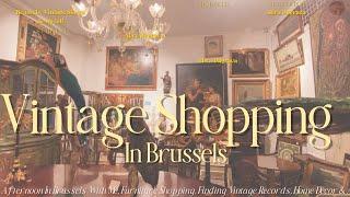 Come Vintage Shopping With Me(Ep.02)! Vintage Home Decor- Exploring Brussels Vintage Shopping Scene